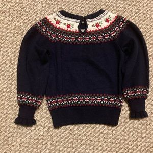Holiday Fair Isle Sweater 3Y Girls Janie & Jack